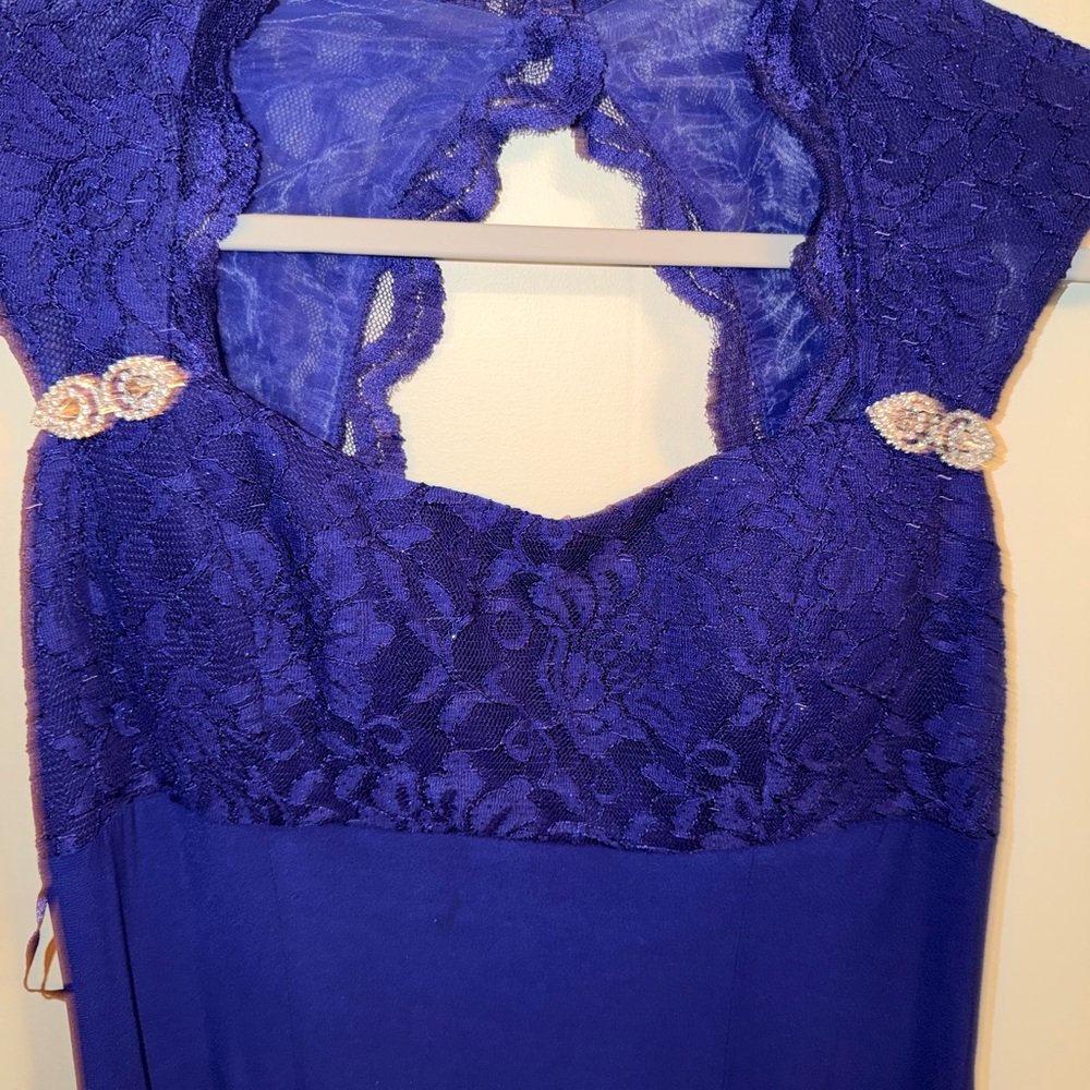 R&M Richards Royal Blue Lace Chemise